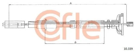 Трос зчеплення COFLE 10.339