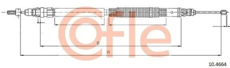 Трос ручника COFLE 10.4664