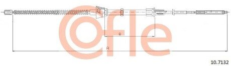 Трос ручника COFLE 10.7132