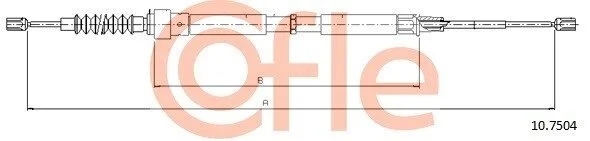 Трос ручника COFLE 10.7504 (фото 1)
