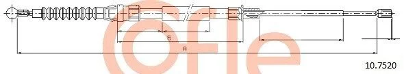 Трос ручника COFLE 10.7520 (фото 1)