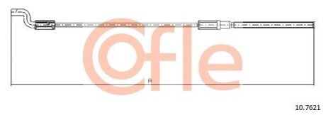 Трос ручника COFLE 10.7621