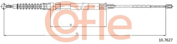 Трос ручника COFLE 10.7627 (фото 1)