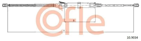 Трос ручника COFLE 10.9034 (фото 1)