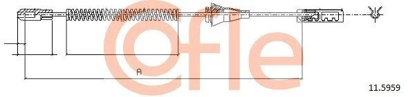 Трос ручника COFLE 11.5959 (фото 1)