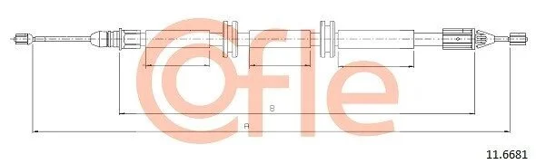 Трос ручника COFLE 11.6681 (фото 1)