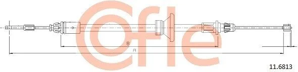 Трос ручника COFLE 11.6813 (фото 1)