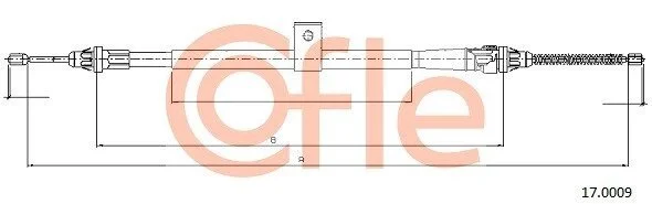 Трос ручника COFLE 17.0009 (фото 1)