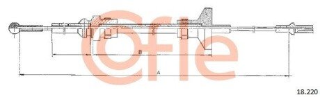 Трос зчеплення COFLE 18.220