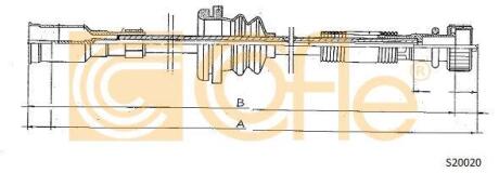 Трос спідометра COFLE S20020
