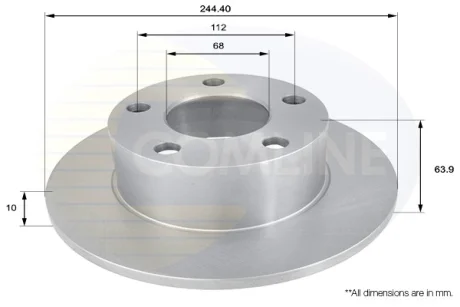 Comline - Диск гальмівний з покриттям COMLINE ADC1427
