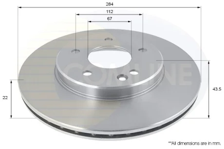 Comline - Диск гальмівний вентильований COMLINE ADC1602V