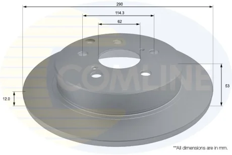 Comline - Диск гальмівний з покриттям COMLINE ADC2806
