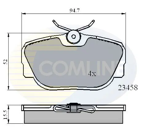 Comline - Гальмівні колодки до дисків COMLINE CBP01093 (фото 1)