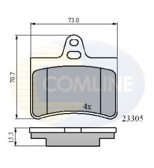 Comline - Гальмівні колодки до дисків COMLINE CBP01122