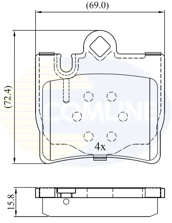 Comline - Гальмівні колодки до дисків COMLINE CBP01143 (фото 1)