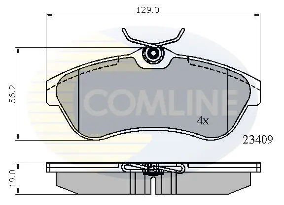 Comline - Гальмівні колодки до дисків COMLINE CBP01146 (фото 1)
