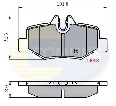 Comline - Гальмівні колодки до дисків COMLINE CBP01306 (фото 1)