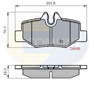 Comline - Гальмівні колодки до дисків COMLINE CBP01306