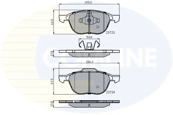 Comline - Гальмівні колодки до дисків COMLINE CBP01323 (фото 1)
