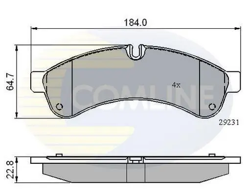 Comline - Гальмівні колодки до дисків COMLINE CBP01727 (фото 1)