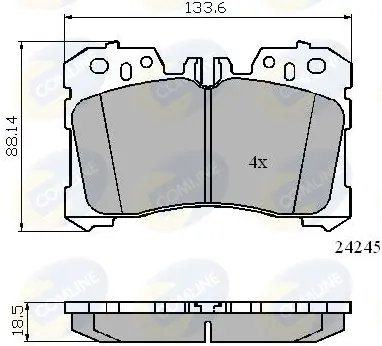 Comline - Гальмівні колодки до дисків COMLINE CBP01733 (фото 1)