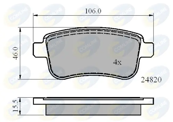 Comline - Гальмівні колодки до дисків COMLINE CBP02014 (фото 1)