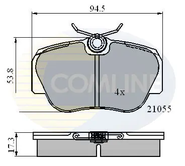Comline - Гальмівні колодки до дисків COMLINE CBP0328 (фото 1)