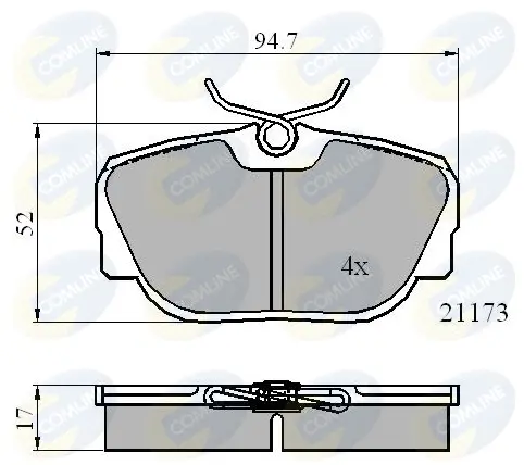 Comline - Гальмівні колодки до дисків COMLINE CBP0361 (фото 1)