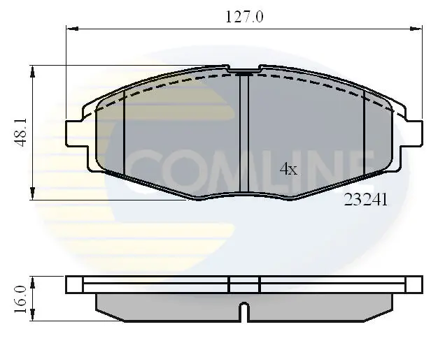 Comline - Гальмівні колодки до дисків COMLINE CBP0486 (фото 1)