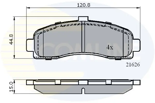 Comline - Гальмівні колодки до дисків COMLINE CBP0508 (фото 1)