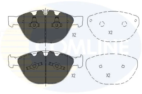 Comline - Гальмівні колодки до дисків COMLINE CBP06000