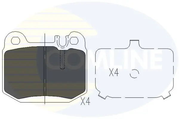 Comline - Гальмівні колодки до дисків COMLINE CBP06025 (фото 1)