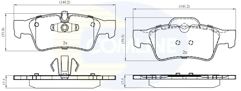 Comline - Гальмівні колодки до дисків COMLINE CBP06059 (фото 1)