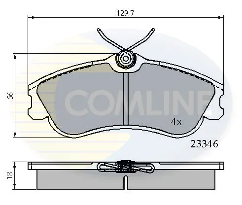 Comline - Гальмівні колодки до дисків COMLINE CBP0892 (фото 1)
