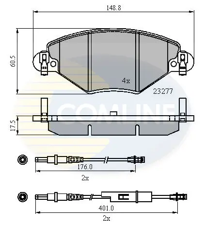Comline - Гальмівні колодки до дисків COMLINE CBP21120 (фото 1)
