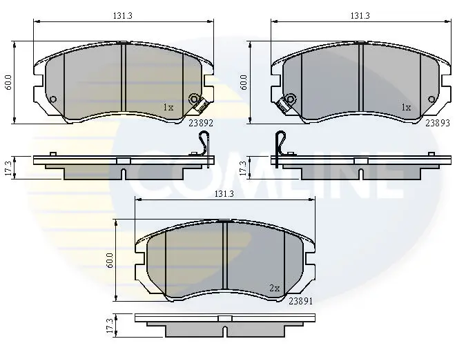 Comline - Гальмівні колодки до дисків COMLINE CBP31196 (фото 1)