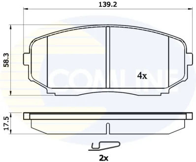 Comline - Гальмівні колодки до дисків COMLINE CBP31724