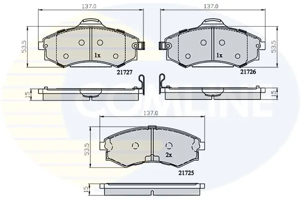 Comline - Гальмівні колодки до дисків COMLINE CBP31741 (фото 1)