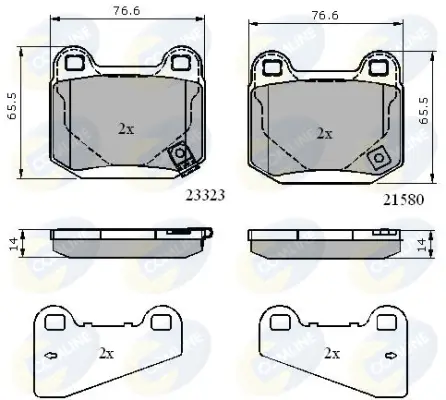 Comline - Гальмівні колодки до дисків COMLINE CBP31755 (фото 1)