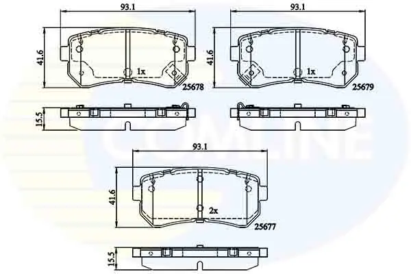Comline - Гальмівні колодки до дисків COMLINE CBP32276 (фото 1)