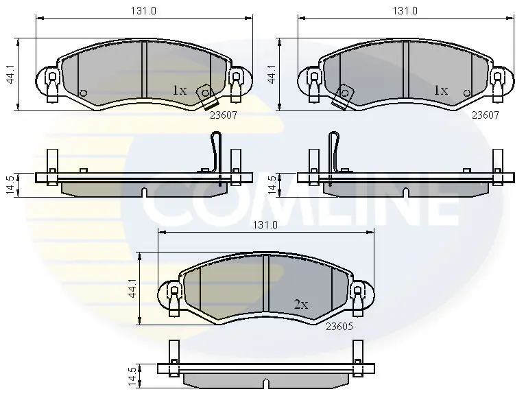 Comline - Гальмівні колодки до дисків COMLINE CBP3893 (фото 1)