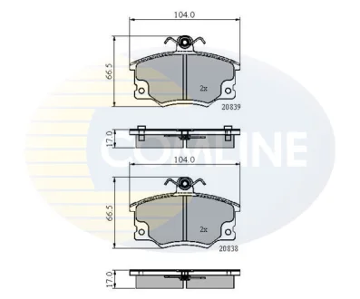 Comline - Гальмівні колодки до дисків COMLINE CBP4137