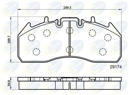 Comline - Гальмівні колодки до дисків COMLINE CBP9078MK (фото 1)