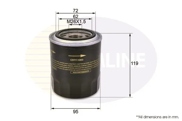 Comline - Фільтр оливи (аналогWL7409/OC540) COMLINE CHY11003 (фото 1)
