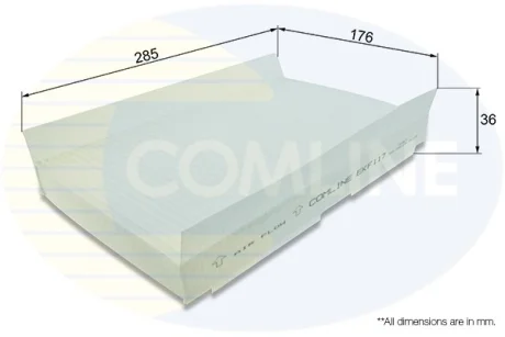 Comline - Фільтр салону (аналогWP9112/LA138) COMLINE EKF117