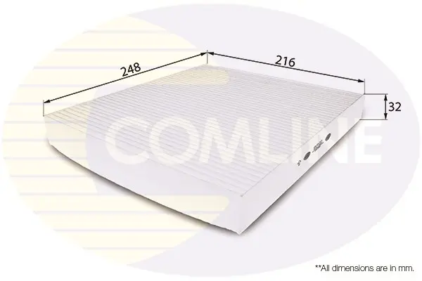 Comline - Фільтр салону (аналогWP9036/LA120) COMLINE EKF122 (фото 1)