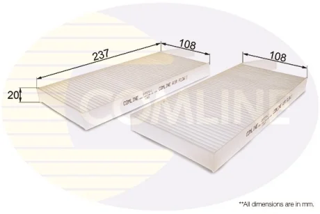 Comline - Фільтр салону (аналогWP9336/LA468/S) COMLINE EKF270-2