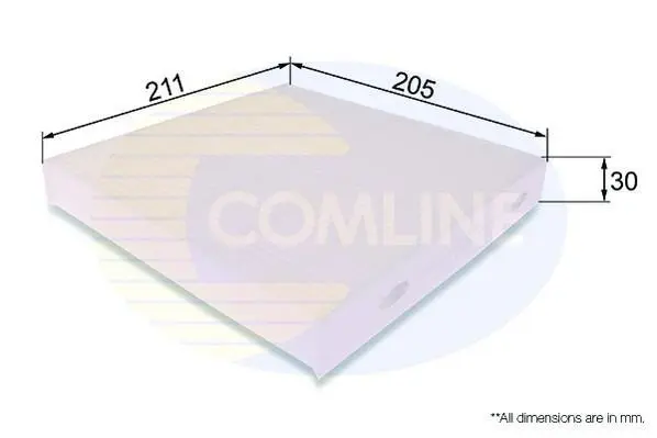 Comline Фільтр салону COMLINE EKF306 (фото 1)