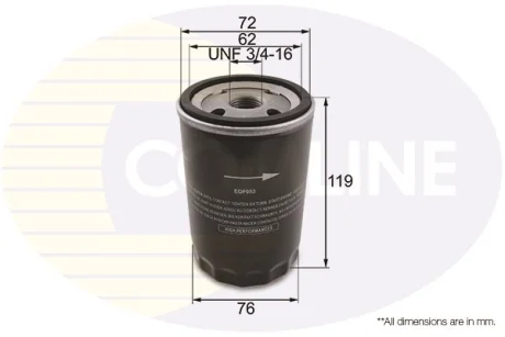 Comline - Фільтр оливи (аналогWL7110/OC49) COMLINE EOF053